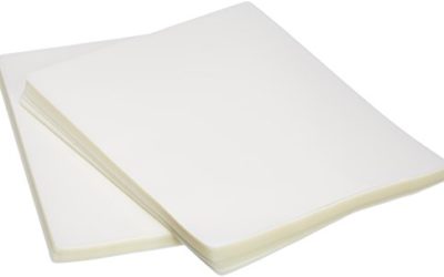 AmazonBasics Clear Thermal Laminating Plastic Paper Laminator Sheets – 9 Inch x 11.5 Inch, 200-Pack