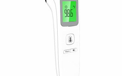 Forehead Thermometer for Fever, Digital Medical Infrared Thermometer for Baby, Kids and Adults, Non-Contact Temporal Thermometer with Instant Accurate Reading, Fever Alarm and Memory Function