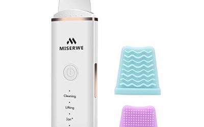 Skin Scrubber Face Skin Spatula Blackhead Remover Pore Cleaner Face Beauty Lifting Tool Comedones Extractor with 4 Modes, Facial Scrubber Spatula for Deep Cleansing With Two Silicone Case