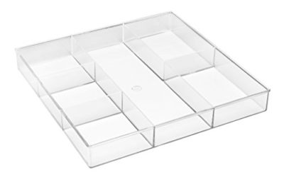 Whitmor 6-Section Clear Drawer Organizer
