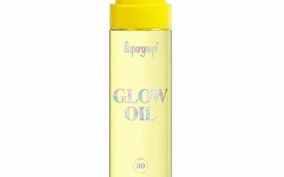 Supergoop! Glow Oil SPF 50, 5 fl oz – Hydrating, Reef-Safe Vitamin E Body Oil with Broad Spectrum Sunscreen Protection – Nourishing Body Oil with Marigold, Meadowfoam & Grape Seed Extracts