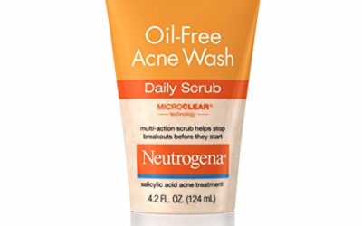 Neutrogena Oil-Free Acne Face Scrub, 2% Salicylic Acid Acne Treatment, Daily Face Wash to Prevent Breakouts, Oil Free Exfoliating Facial Cleanser for Acne-Prone Skin, 4.2 fl. oz