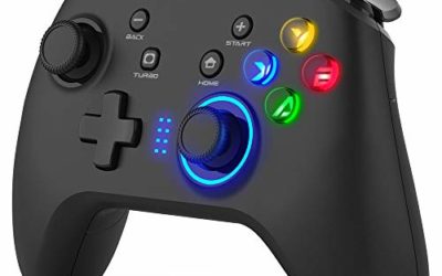 Wired Gaming Controller, Joystick Gamepad with Dual-Vibration PC Game Controller Compatible with PS3, Switch, Windows 10/8/7 PC, Laptop, TV Box, Android Mobile Phones, 6.5 ft USB Cable