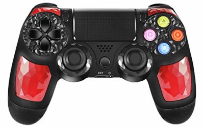 PS4 Controller ORDA Wireless Gamepad for Playstation 4/Pro/Slim/PC/Smart TV and Laptop with Vibration and Audio Function, Package Included USB Cable – Red