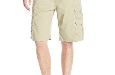 Wrangler Authentics Men's Premium Twill Cargo Short, Camel, 36