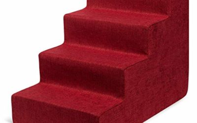USA Made Pet Steps/Stairs with CertiPUR-US Certified Foam for Dogs & Cats by Best Pet Supplies