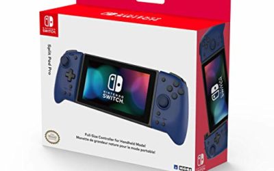 Hori Nintendo Switch Split Pad Pro (Blue) Ergonomic Controller for Handheld Mode – Officially Licensed By Nintendo – Nintendo Switch