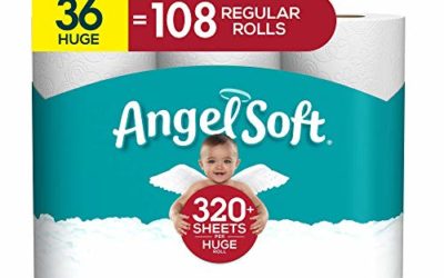 Angel Soft Toilet Paper, Huge Rolls, 36 Count of 321 Sheets Per Roll