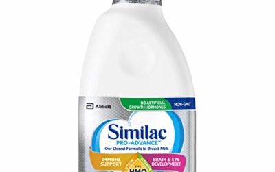 Similac Pro-Advance Non-GMO with 2'-FL HMO Infant Formula Ready-to-Feed, 1qt Bottles (Pack of 6)