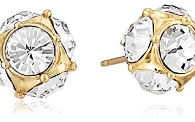kate spade new york Lady Marmalade Gold-Tone Crystal Stud Earrings
