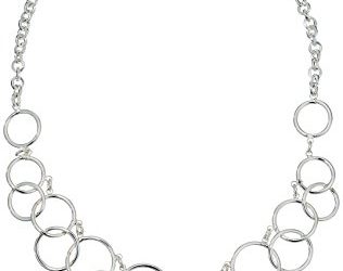 Nine West "Classics" Silver-Tone Multi-Circle Bib Necklace
