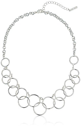 Nine West "Classics" Silver-Tone Multi-Circle Bib Necklace