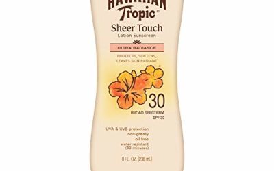 Hawaiian Tropic Sheer Touch Lotion Sunscreen, Moisturizing Broad-Spectrum Protection, SPF 30, 8 Ounces