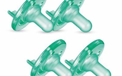 Philips AVENT Soothie Pacifier, 0-3 Months, Green, 4 Pack, SCF190/41