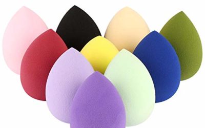 10 Packs Makeup Sponge Blender Egg Shaped Foundation Blending Sponge Multi Colored Beauty Sponge Set Flawless for Liquid Cream and Powder