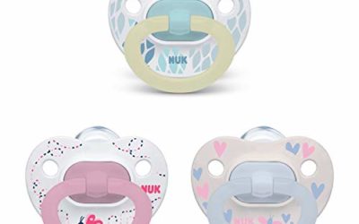 NUK Orthodontic Pacifier Value Pack, Girl, 0-6 Months, 3-Pack