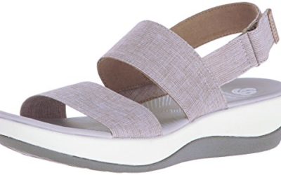 Clarks womens Arla Jacory Wedge Sandal, Sand, 10 US