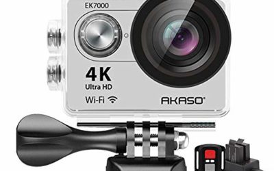 AKASO EK7000 4K WiFi Sports Action Camera Ultra HD Waterproof DV Camcorder 12MP 170 Degree Wide Angle (Silver)