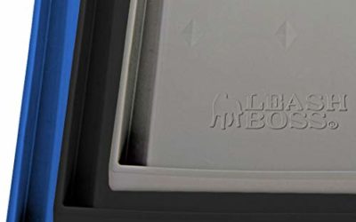 Leashboss Splash Mat XXL Dog Food Mat with Tall Lip, 30"x22" Extra Large Dog Bowl Mat for Food and Water, Non Slip Waterproof Silicone Pet Food Mat for Dogs and Cats (XXL – 30 x 22 Inches, Grey)