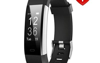 Lintelek Fitness Tracker with Heart Rate Monitor, Activity Tracker with Connected GPS, IP67 Waterproof Smart Fitness Band with Step Counter, Calorie Counter, Pedometer for Kids Women and Men