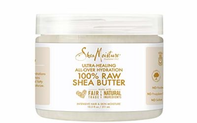 Sheamoisture for Ultra-Healing for Dry Skin 100% Raw Shea Butter for All-Over Hydration 10.5 oz