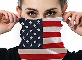4th of July Women's USA Face Masks Flag Balaclavas Women Casual American Patriotic Headwear Headband Bandanas