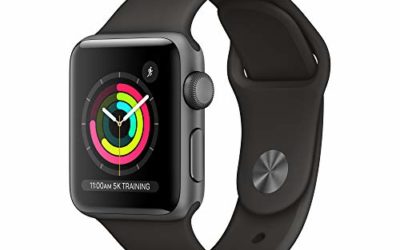 Apple Watch Series 3 (GPS, 38mm) – Space Gray Aluminum Case with Black Sport Band