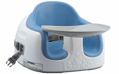 Bumbo Baby Infant Toddler Soft Foam Multi Seat with Removable Tray and Safety Buckle Straps for Kids 6 to 36 Months, Powder Blue