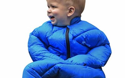 Morrison Outdoors Little Mo 40° Baby Sleeping Bag with Adjustable Open-and-Close Cuffs (Blazing Blue)