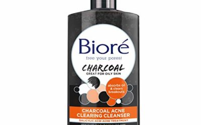 Bioré Charcoal Acne Clearing Facial Cleanser, 6.77 Ounce, with 1% Salicylic Acid and Natural Charcoal, Helps Prevent Breakouts and Absorb Oil for Deep Pore Cleansing (23458)