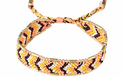 KELITCH Chevron Bracelets Handmade Colorful Friendship Bracelets Adjustable, Best Gift for Her