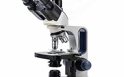 Swift SW350T 40X-2500X Magnification, Siedentopf Head, Research-Grade Trinocular Compound Lab Microscope with Wide-Field 10X and 25X Eyepieces, Mechanical Stage, Abbe Condenser, Camera-Compatible