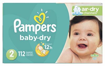 Diapers Size 2, 112 Count – Pampers Baby Dry Disposable Baby Diapers, Super Pack