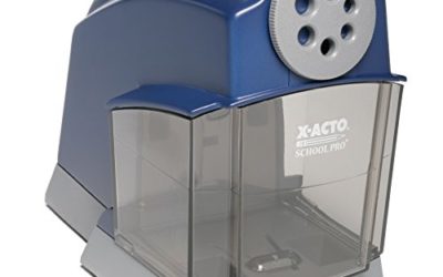 X-ACTO School Pro Classroom Electric Pencil Sharpener, Blue, 1 Count