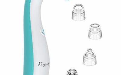 Blackhead Remover Pore Vacuum – Kingwell Blackhead Removal Tool with 4 Replaceable Suction Probes (Blue)