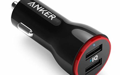 Anker 24W Dual USB Car Charger, PowerDrive 2 for iPhone X / 8/7 / 6s / Plus, iPad Pro/Air 2 / Mini, Note 5/4, LG, Nexus, HTC, and More