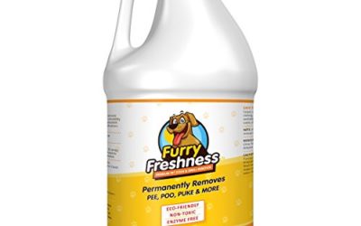 FurryFreshness Premium Pet Stain & Smell Remover – Permanently Evaporates Stains Away (Gallon)