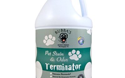 BUBBAS Super Strength Commercial Enzyme Cleaner – Pet Odor Eliminator | Enzymatic Stain Remover | Remove Dog Cat Urine Smell from Carpet, Rug or Hardwood Floor and Other Surfaces (Gallon)