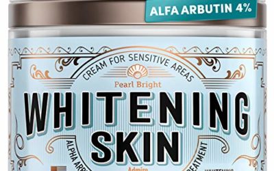 Whitening Cream for Sensitive Areas – Made in USA – Natural Bleaching Cream for Whitening Skin – Dark Spot Remover for Intimate Parts with Alpha Arbutin – Underarm Skin Lightening – Fairness Cream