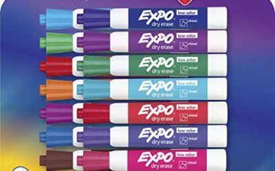 EXPO 1927526 Low-Odor Dry Erase Markers, Chisel Tip, Vibrant Colors, 16-Count