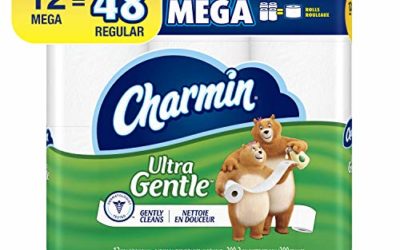 Charmin Sensitive Toilet Paper Mega Rolls, 12 ea