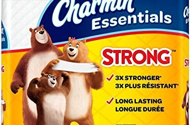 Charmin Essentials Strong Toilet Paper, Bath Tissue, Giant Roll, 12 Count