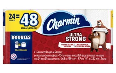 Charmin Ultra Strong Bathroom Tissue Double Rolls – 24 CT
