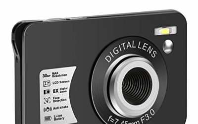 Digital Camera HD 1080P Vlogging Camera 30 MP Mini Camera 2.7 Inch LCD Screen Camera with 8X Digital Zoom Compact Cameras for Adult, Kids, Beginners