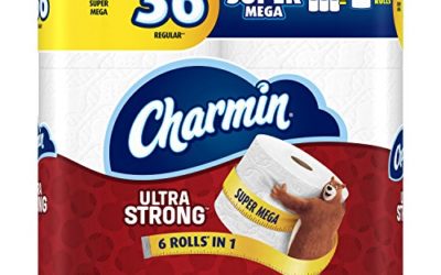 Charmin Ultra Strong Toilet Paper Super Mega Rolls, 6 Count