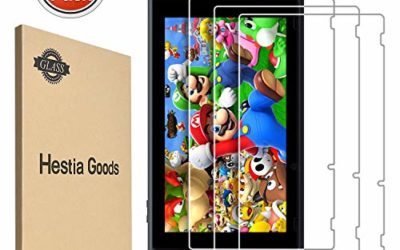 [3 Pack]Hestia Goods Tempered Glass Screen Protector for Nintendo Switch – Transparent HD Clear Anti-Scratch Screen Protector for Nintendo Switch