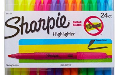 Sharpie 1761791 Accent Pocket Highlighters, Chisel Tip, Assorted Colored, 24-Count