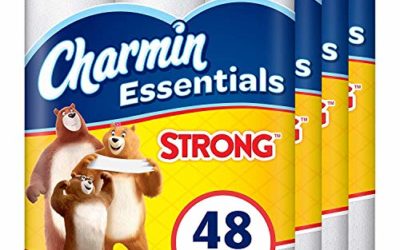Charmin Essentials Strong Toilet Paper, 1-Ply, Giant Rolls, 48 Count