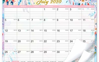 2020-2021 Calendar – 18 Months Wall Calendar 2020-2021, 15" x 11.5", Jul 2020-Dec 2021, Flexible, Colorful Monthly Calendar Perfect for School, Office & Home Planning and Organizing
