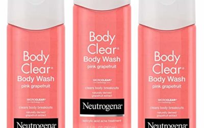 Neutrogena Body Clear Body Wash with Salicylic Acid Acne Treatment to Prevent Breakouts, Pink Grapefruit Scent, 8.5 fl. oz (3 Pack)